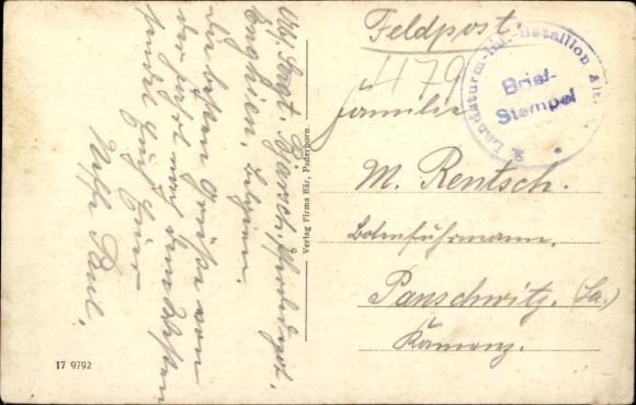 Postcard Paderborn in Westphalia, Westernstraße, tram, passers-by