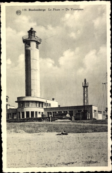 Postcard Blankenberghe Blankenberge Westflandern, Le Phare, The Lighthouse