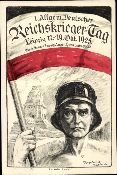 Kunstenaarskaart Donadini, Generaal Duitse Reichskrieger Dag 1925