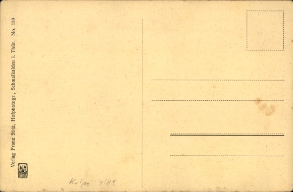 Postcard Schmalkalden in the Thuringian Forest, Lutherstube, Library