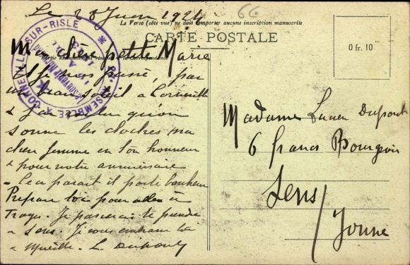 Postcard Corneville les Cloches Eure, The Carillon