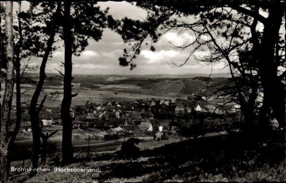 Postcard Bromskirchen in Hesse, panorama