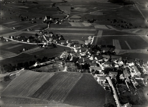 Photo Gessertshausen in Swabia, aerial photograph