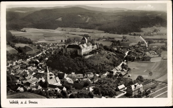 Ak Wörth an der Donau Oberpfalz Bayern, Panorama