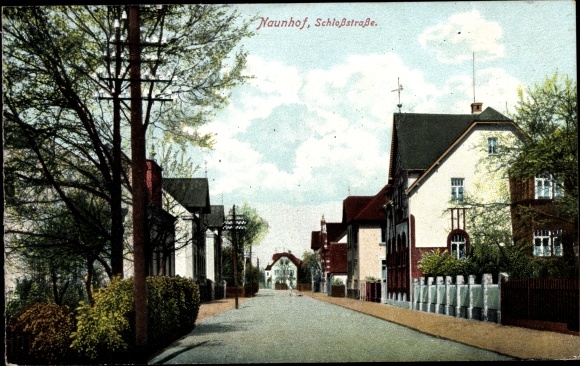 Ak Naunhof im Kreis Leipzig, Schloßstraße