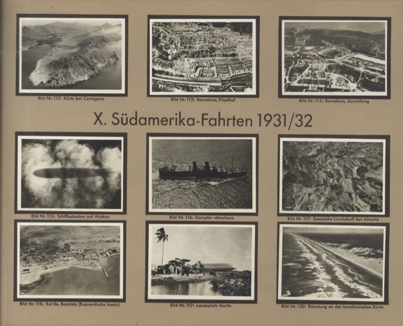 Zeppelin World Trips Book II Collector's Photo Album Greiling Cigarette Factory, Dresden 1936