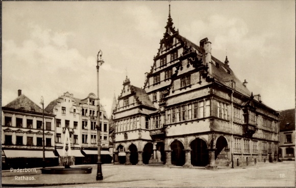 Ak Paderborn in Westfalen, Rathaus
