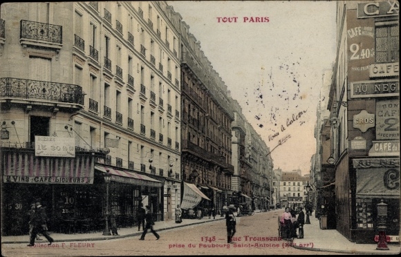 Ansichtkaart Parijs XIII, Rue Trosseau prijs du Faubourg Saint Antoine