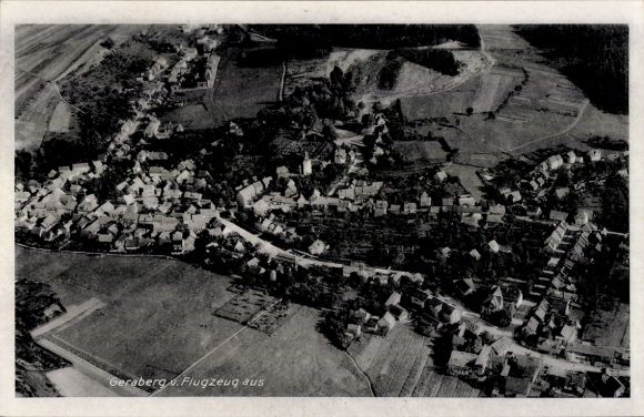 Ak Gera Geraberg in Thüringen, Fliegeraufnahme