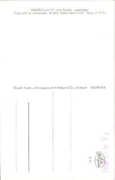 Postcard Hofheim im Taunus Hessen, aerial photograph