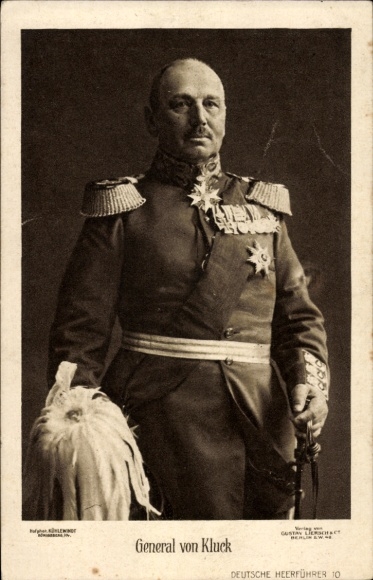 KP Generał pułkownik Alexander von Kluck, portret, mundur, medal
