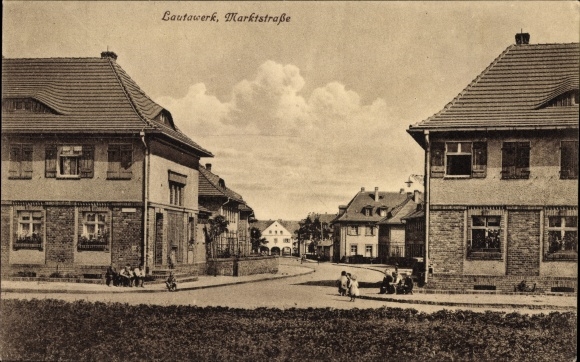 Ak Lautawerk Lauta in Sachsen, Marktstraße