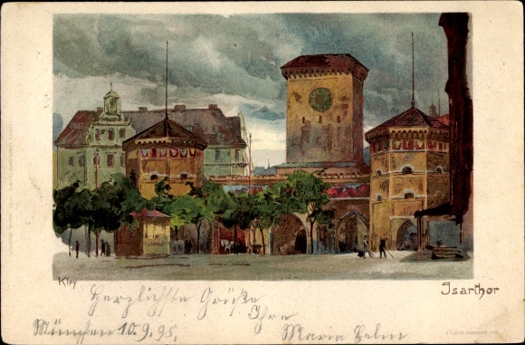 Artysta lito Kley, Heinrich, Monachium, Isartor