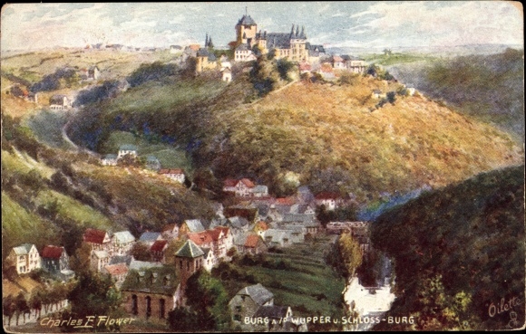 Artist PC Flower, Charles, Burg an der Wupper Solingen, Schloss Burg