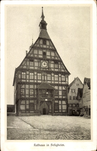 Postcard Besigheim am Neckar Württemberg, Town Hall