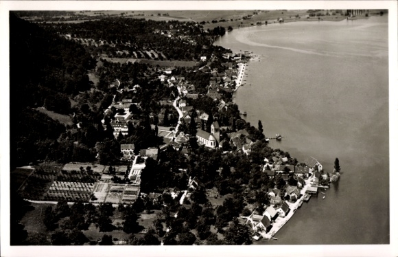 Ak Bodman Ludwigshafen in Baden Württemberg, stadsgezicht, luchtfoto
