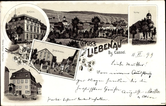lito Liebenau w Hesji, kościół, zamek, główna ulica, ratusz