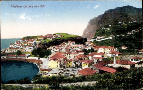 KP Madeira Portugalia, Camara de Lobos, widok na wybrzeże, łodzie