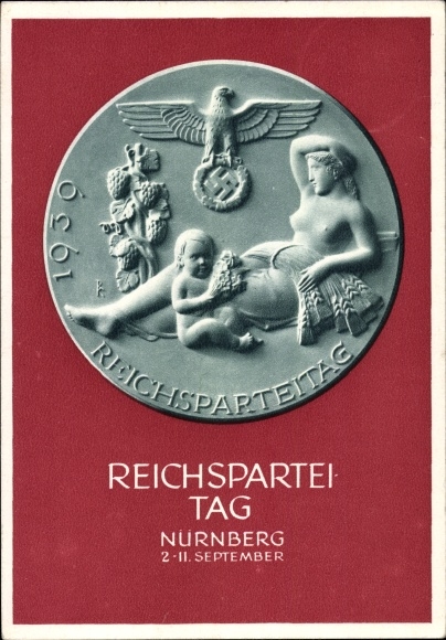 Ganzsachen Ak Nürnberg, Reichsparteitag 1939, Reichsparteitag des Friedens