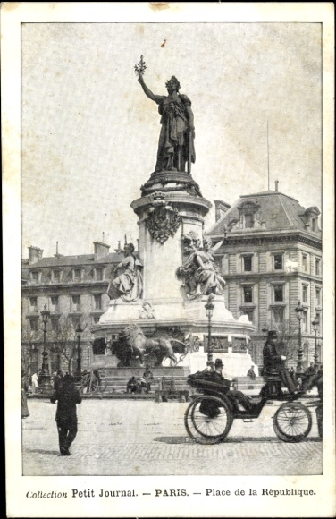Ansichtkaart Parijs III, Place de la République