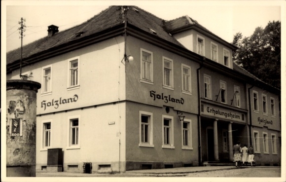 Ak Bad Klosterlausnitz in Thüringen, Holzland, Holzland, Erholungsheim, Faigland, Gebäudefront