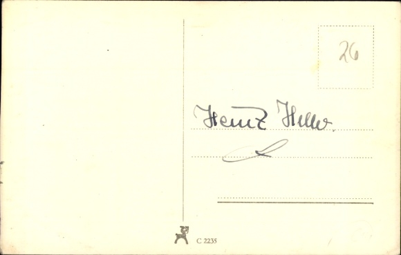 Postcard actress Anneliese Uhlig, portrait, autograph