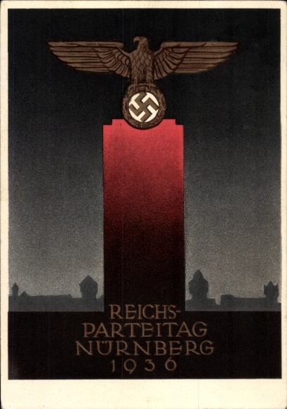 Artist Postcard Klein, Richard, Reich Party Rally of the NSDAP Nuremberg 1936