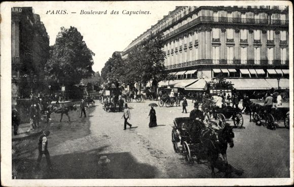 KP Paryż IX, Boulevard des Capucines, powozy