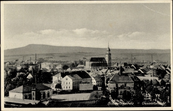 Postcard Bischofswerda in Saxony, general view