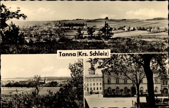 Ak Tanna in Thüringen, Gesamtansicht, Gasthof