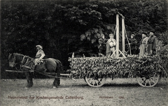 Postcard Katlenburg Lindau in Lower Saxony, local festival of the parish