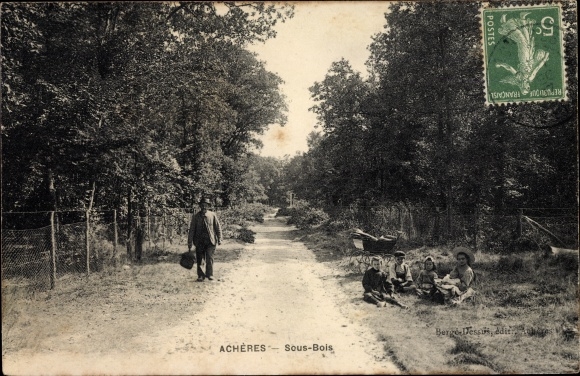 Postcard Acheres Yvelines, Undergrowth