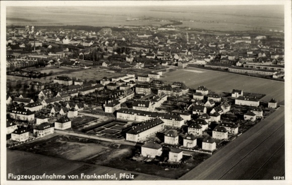 Ak Frankenthal in der Pfalz, Fliegeraufnahme