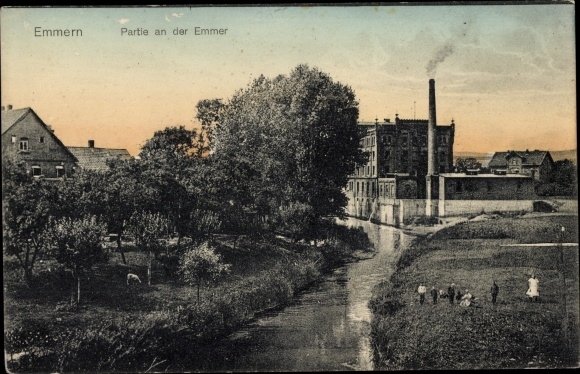Ak Emmern Emmerthal Weser, Emmerpartie