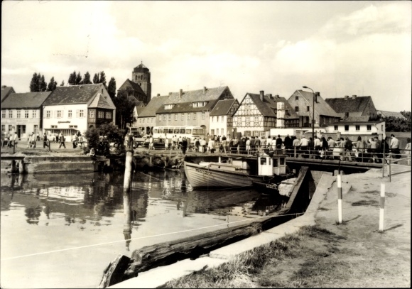 Ak Wolgast in Mecklenburg Vorpommern, Am Hafen