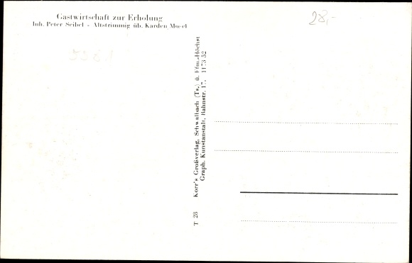 Ak Altstrimmig in Rheinland Pfalz, Gesamtansicht, Gasthof zur Erholung, Kirche