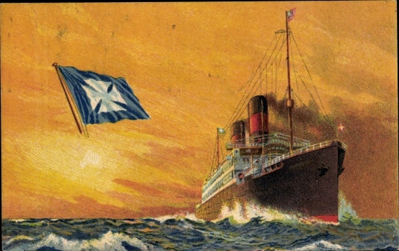 Ak Stoom boot, Scandinavia America Lines