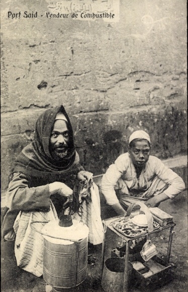CPA Port-Saïd, Égypte, Vendeur de Combustible
