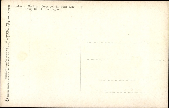 Artist Postcard Dyck v., A., King Charles I of England, nobility of Great Britain