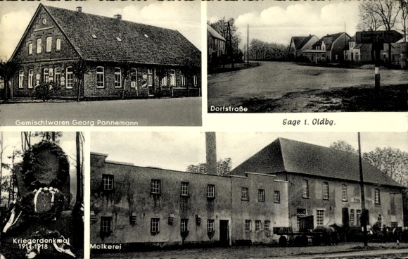 PC Oldenburg in Holstein, Georg Pannemann General Store, War Memorial, Dairy, Village Street