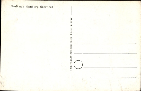 Postcard Hamburg Bergedorf Moorfleet, view of the district, truck, bridge, railroad tracks