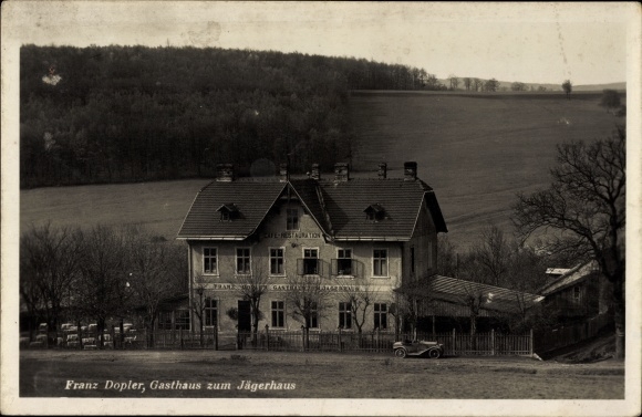 PC Vienna 23. Liesing Austria, Inn zum Jägerhaus, owner Franz Dopler
