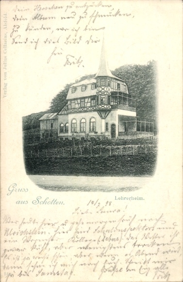 Ak Schotten im Vogelsbergkreis Hessen, Lehrerheim