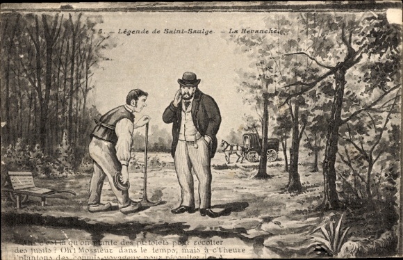 Kunstenaar Ak Légende de Saint-Saulge, La Revanche