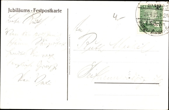 Passepartout PC Dresden, 1st Saxon Singers&#39; Association Festival 1925, Anniversary of the Singers&#39; Association Festival 1865