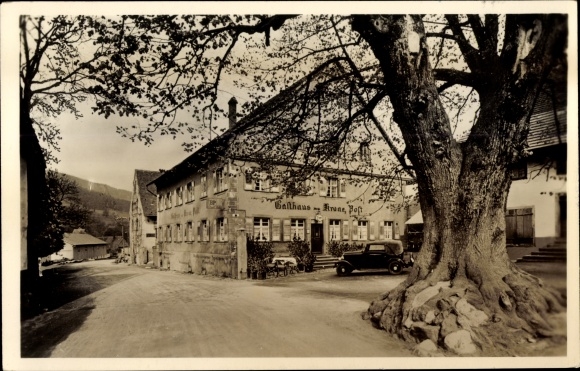 Postcard Altsimonswald Simonswald in the Black Forest, Gasthof Fremdenheim Krone Post