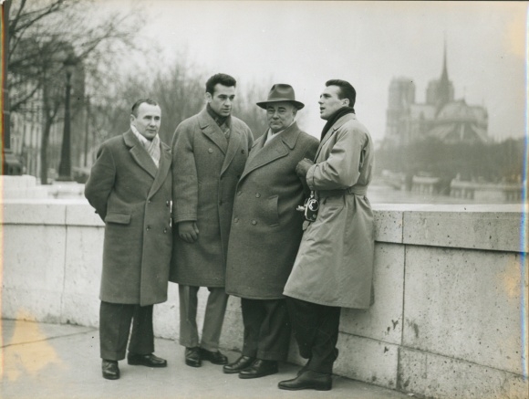 Photo Paris, boxer Bubi Scholz and other men