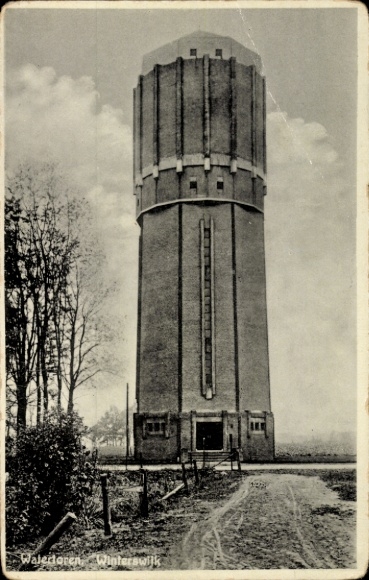Postcard Winterswijk Gelderland Netherlands, water tower