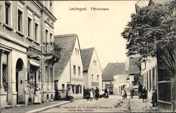 Ak Dresden Laubegast, Fährstraße, winkels, bewoners