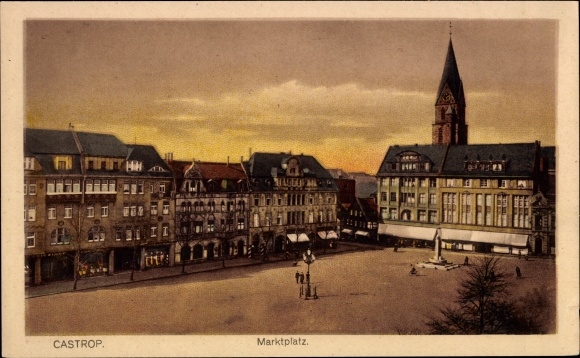 PC Castrop Rauxel in the Ruhr area, market place
